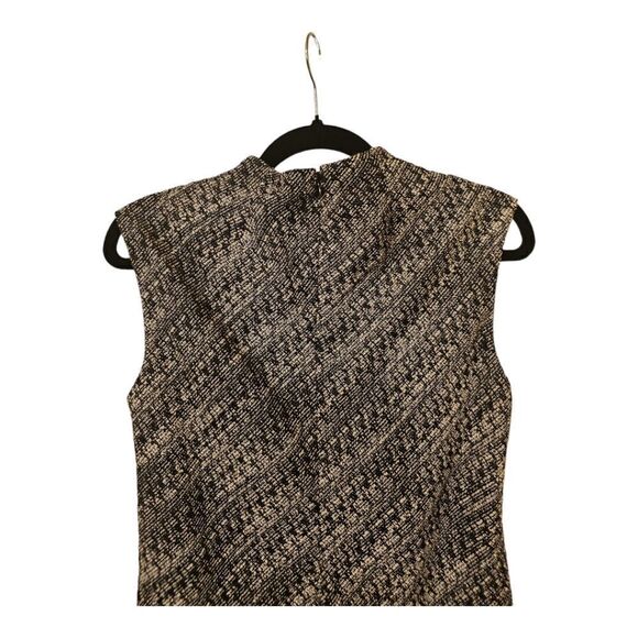 BANANA REPUBLIC Black and White Sleeveless Tweed Dress - Size 4 NWT - Picture 4 of 10